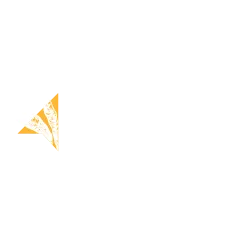 Mango Village logo, an orange stylised leaf mark, for the Phases 1 and 2 apartments and duplexes in Beau Plan